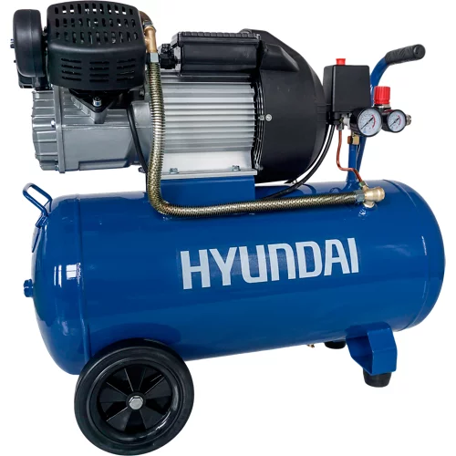 Compresor de aceite Hyundai hyac50-3v con 3 HP y tanque de 50l