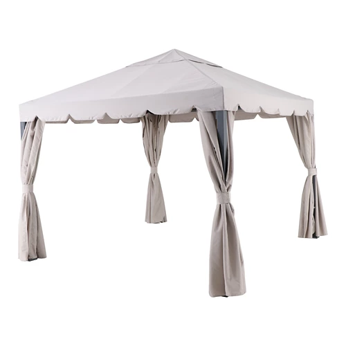 Pack de 4 pérgola mosquitera ysis gris 300x300 cm