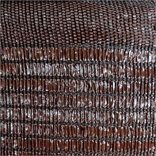 Y ALFOMBRAS COMERCIALES CANDELA Red de ocultación rollo marrón jardín (2_x_5_metros)