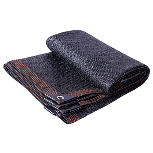 Red de sombra Red de sombra negra con orificio para colgar, grado de sombra del 85 %, Pérgola de jardín exterior portátil 2x2m, 2x4m, 3x3m, 3x6m, 4x4m, 4x6m, 5x5m, 6x6m, 6x8m