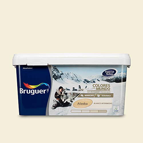 COLORES MUNDO ALASKA PINTURA PLÁSTICA BCO.INT.  4 L BRUGUER