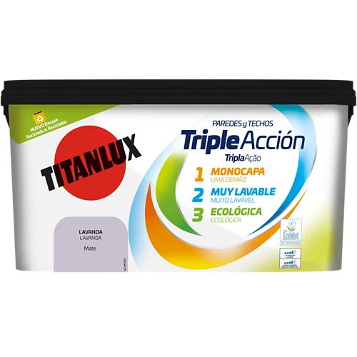 Titanlux pintura triple acción 4l lavanda