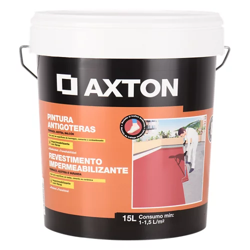 Pintura antifugas Axton blanca 15l