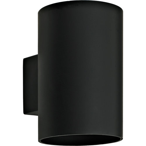 La lámpara de pared LED inspira una cama negra