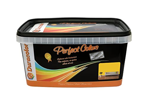 Pintura verde lima Perfect Colors - 4 litros - Acabado mate liso - Superficies interiores - Pintura plástica monocapa lavable - Incluye rejilla - No gotea - Duracolor