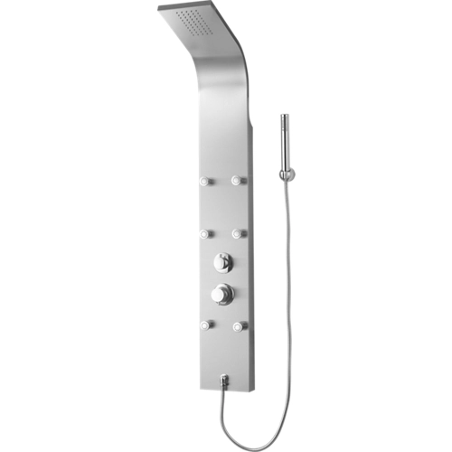 Columna de ducha de hidromasaje monomando Rousseau gris newry