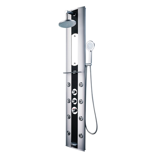 Columna de ducha con hidromasaje monomando rousseau gris oscuro