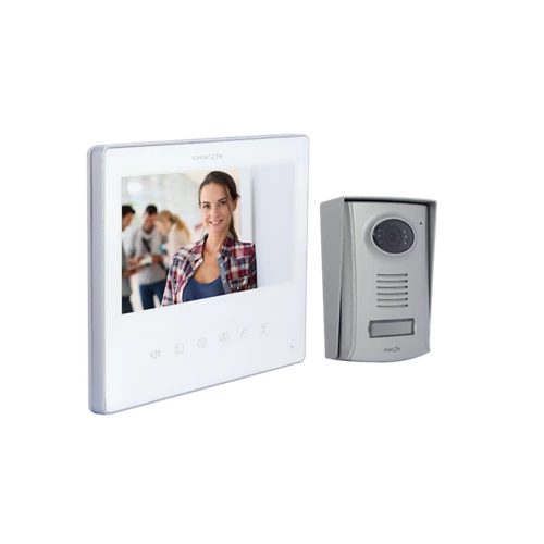 Videoportero Chacon slim blanco con 7 monitores