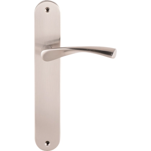 Tirador puerta Arosa aluminio niquelado cepillado inspira