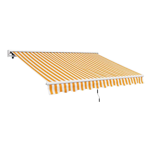 Estructura marquesina motorizada para terraza con semi-box 400x250 cm
