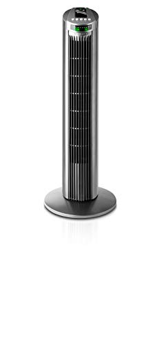 Ventilador de torre con control remoto Taurus Babel RC, 3 velocidades, 45 W, gris