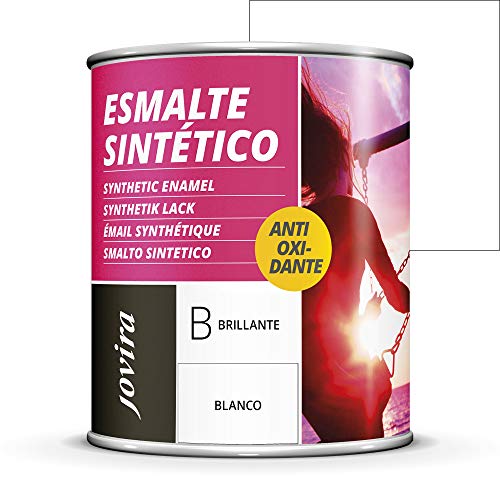 Esmalte directo sobre óxido antioxidante brillante.  Protección y decoración de superficies de acero, hierro y madera, hierro y acero.  (750 mililitros, blanco)