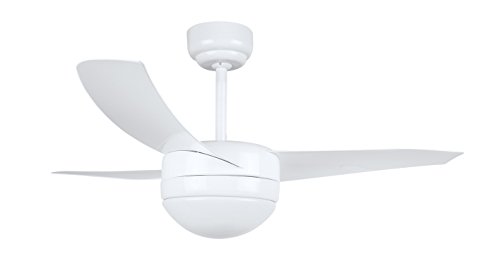 Orbegozo CP 88105 - Ventilador de techo con mando a distancia y luz, 3 palas, 105 cm de diámetro, potencia 60 W y 3 velocidades, blanco