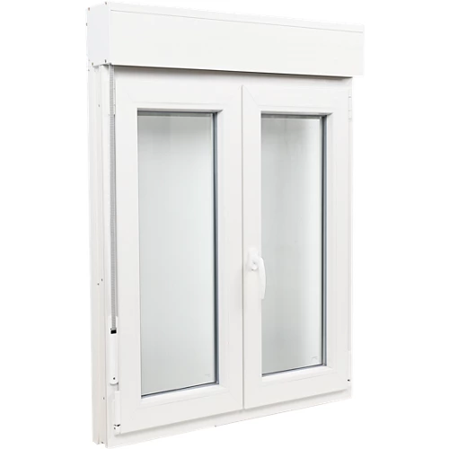 Ventana de persiana basculante de pvc blanco 100x135 cm