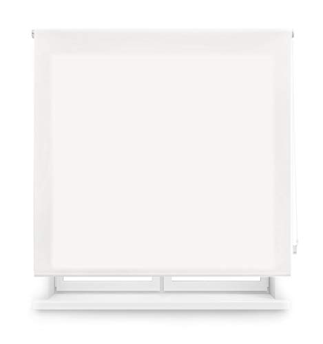 Persiana Blindecor Ara con rodillo liso translúcido, casi blanco, 120 x 175 cm, manual