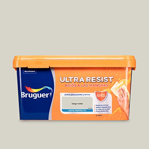 Bruguer ULTRA RESIST Pintura para paredes ultralavable Beige Noble 4L