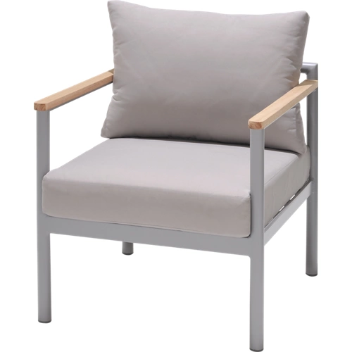 Conjunto de 2 sillones de exterior de aluminio okapi