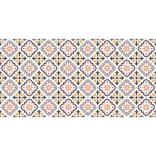 Rollo adhesivo mayólica marrón 1x2 m