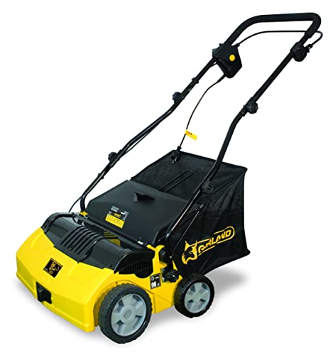 Garland Roll & Comb 502E-V19 - Peine/barredora eléctrica para césped artificial con enchufe - potencia 1.600 W, peso 15,6 kg, ancho de trabajo 40 cm con altura regulable.  Bolsa de recogida de 40 L. Apto para superficies de hasta 350 m2.