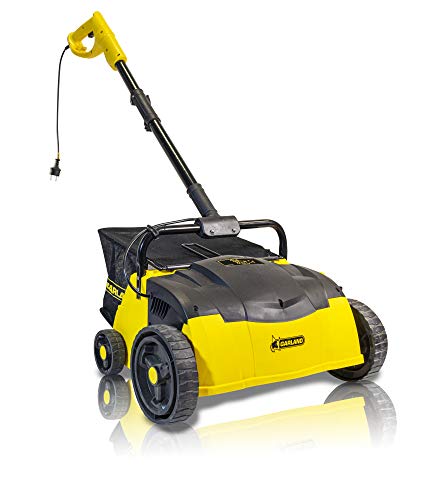 GARLAND ROLL & COMB 302E-V19 - Peine/barredora eléctrica para césped artificial con enchufe - potencia 1.400 W, peso 9 kg.  Ancho de trabajo 32 cm y profundidad de -10/5 mm.  Bolsa de recogida de 25 l.