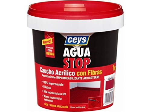 ceys CE903312 AGUASTOP FIBRAS DE CAUCHO BLANCO 1KG