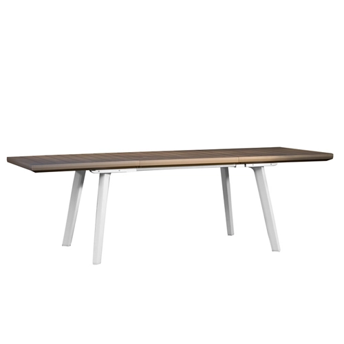 Mesa resina resina blanca extensible 75x160/240 cm