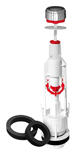 fominaya 129306011 Descarga universal Tyfon5 3G con botón + set base y juntas, Negro, Estándar