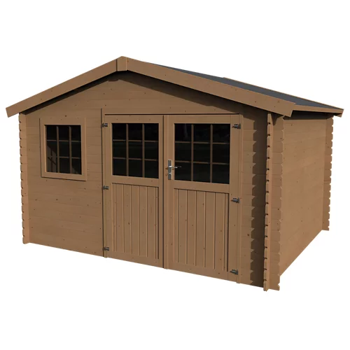 Kerno axess + caseta de madera de 246x246x302,5 cm y 7,44 m2