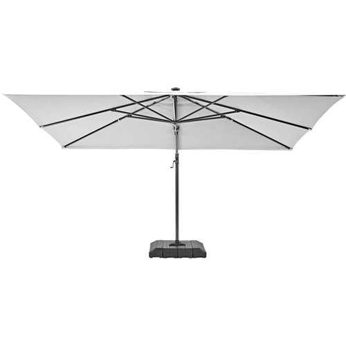 Paraguas led sonido natural excentrico crudo 282x391 cm