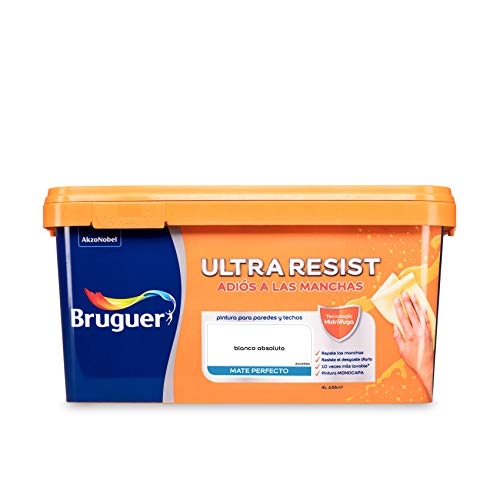 Bruguer ULTRA RESIST Pintura de pared ultralavable Blanco Absoluto 4L
