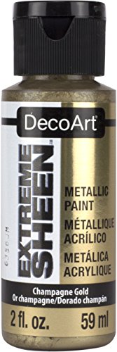 Deco Art - Tarro de pintura acrílica American Extreme Sheen, dorado / champán, 59 ml (paquete de 1)