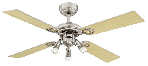 Ventilador de techo Westinghouse Lighting Pearl GU10, plata