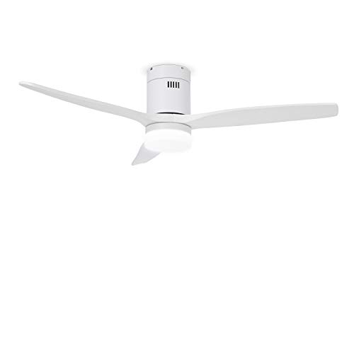 CREATE / WINDCALM DC / Ventilador de techo con motor DC blanco / Silencioso, luz regulable, temporizador