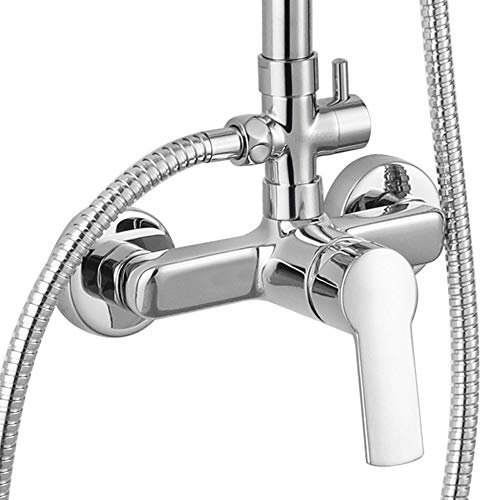 Grifería Kibath L152724 para columna de ducha SIO Combi.  con mango alargado fácil de manejar.  Acabado en latón cromado brillante