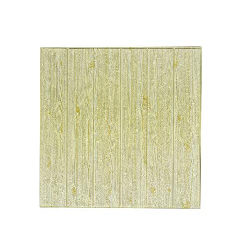 Paneles de pared 3D de 5 piezas, papel tapiz autoadhesivo impermeable, madera de imitación, 23.5 pulgadas * 23.5 pulgadas