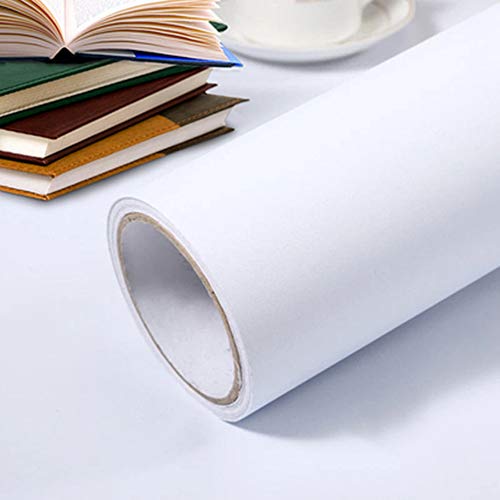 Vinilo mate autoadhesivo para muebles de cocina, dormitorio, 3 m, vinilo, blanco, adhesivo para pared, puerta, muebles