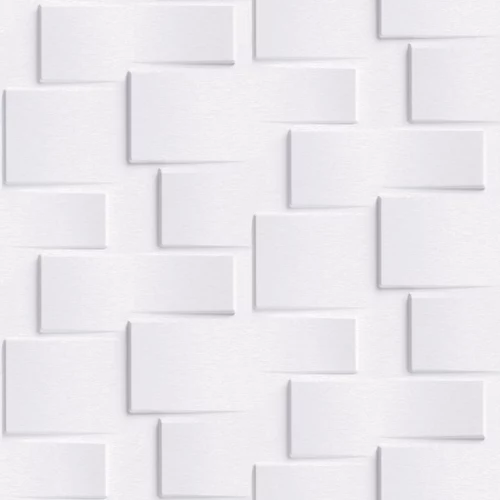 5,3 m² papel ladrillo blanco