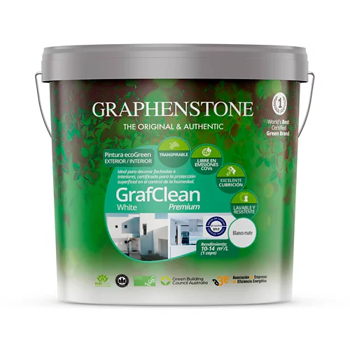 Pintura Grafclean premium graphenstone 15l blanca