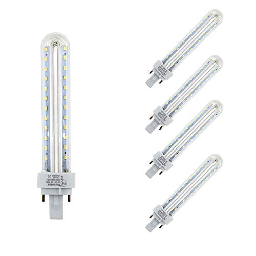 Bombilla Tubo Led 2U G24 6500 K Luz Fría 12W (Paquete 5) Eficiencia Energética A+