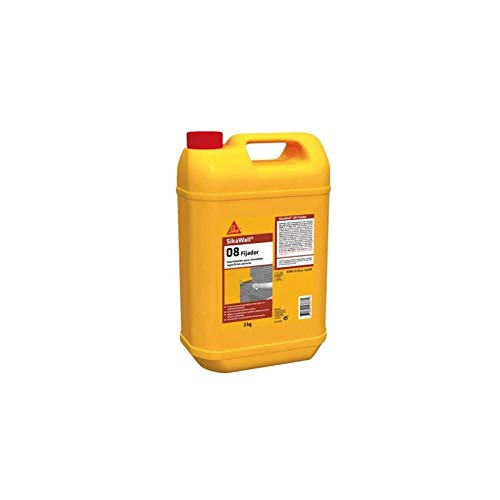 SikaWall-08 Fixer, Imprimación acrílica para fijar y sellar fondos de superficies porosas y mejorar la adherencia de la pintura, 2 kg, Blanco