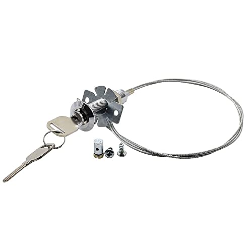 Cerradura de emergencia con cerradura para abrepuertas de garaje Abrepuertas exterior Desbloquear el motor de giro y seleccionarlos - cable de acero