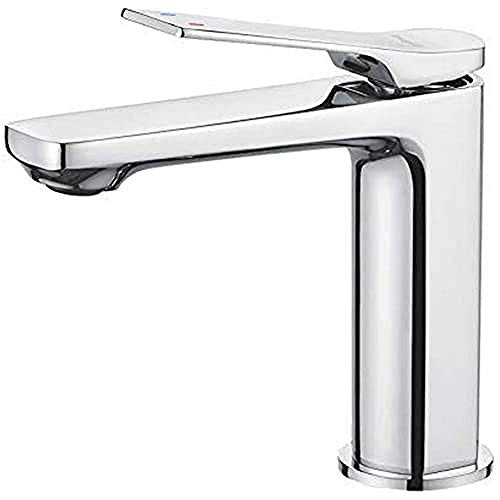 Ibergrif M11004 Prague, grifo de baño, grifo de lavabo, cromo, plata