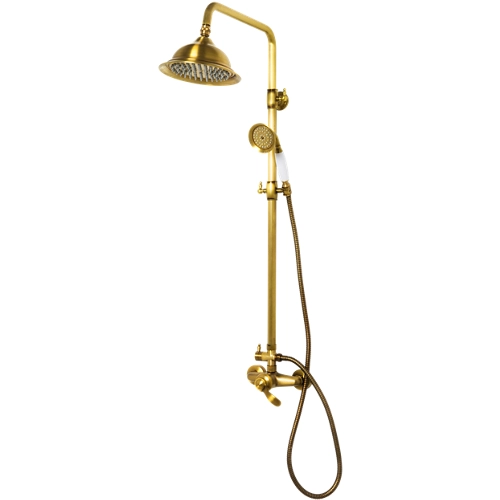 Columna de ducha monomando edouard rousseau byron bronce