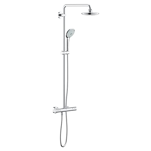 Grohe 27296001 Euphoria 180 - Sistema de ducha con termostato, rociador de 180 mm y teleducha con tres jets de 110 mm