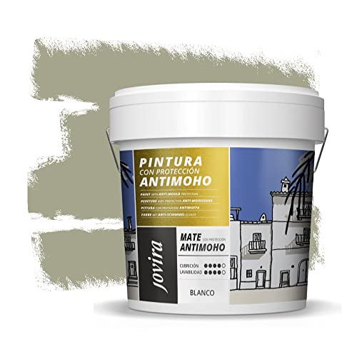 Pintura antimoho.  Previene el moho, resistente al moho en las paredes, aspecto mate.  (5 kilogramos, laurel)