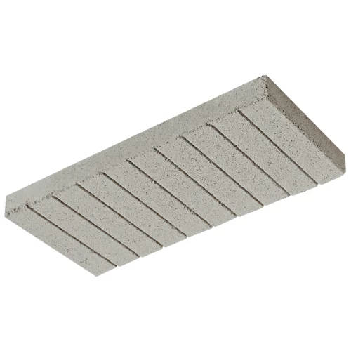 Azulejo ranurado 20x40x0,4 cm gris