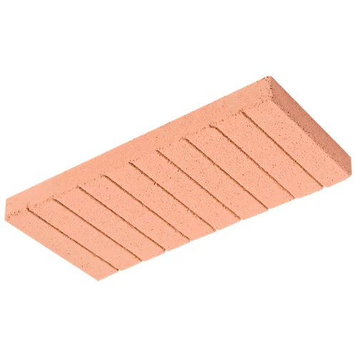 Plaqueta ranurada 20x40x0,4 cm salmón