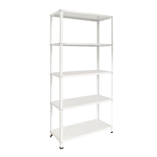 Balda metalica blanca 180x90x30cm con tornillos 5b.70kg