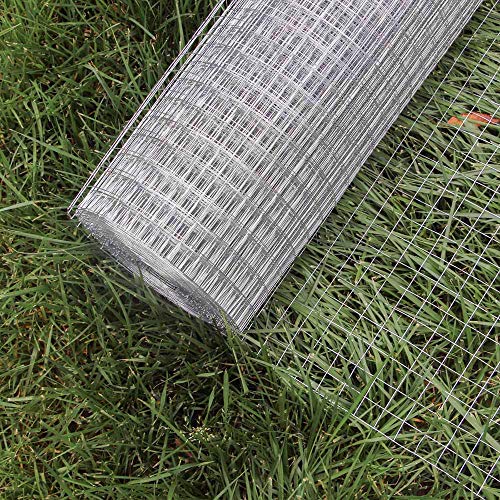 Cesta de malla de alambre de pollo WilTec Rollo de cerca de metal galvanizado 1mx10m Malla 19x19mm Jardín