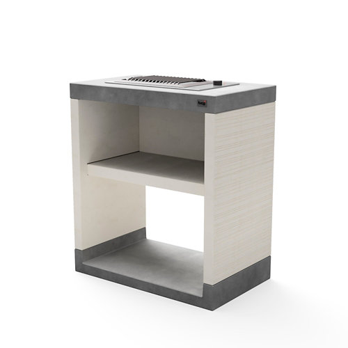 Encimera de hormigón para barbacoa 47x93x78 cm